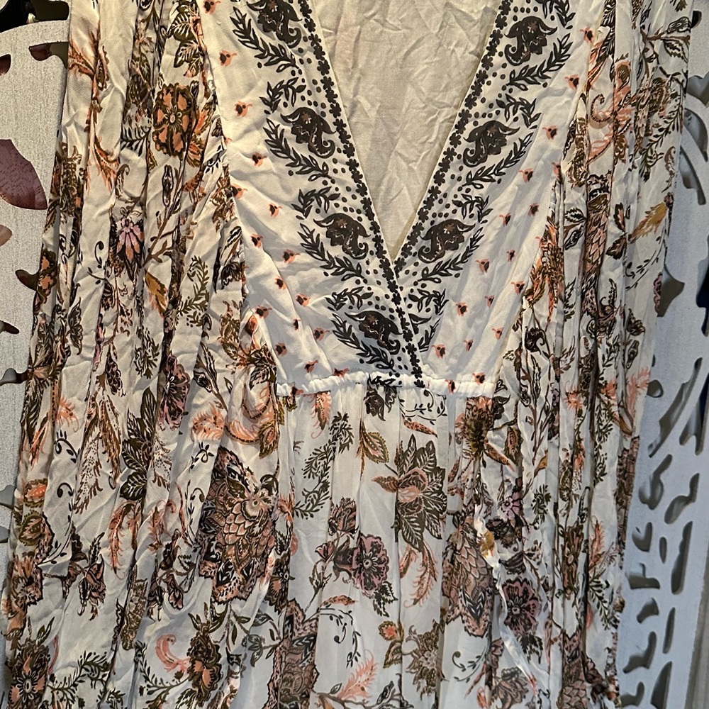 Anthropologie V-neck Long  Sleeve Maxi Dress - Picture 6 of 9